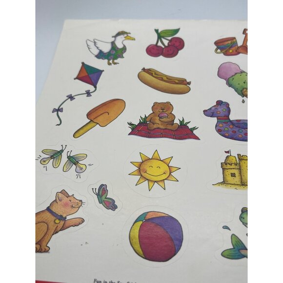Vintage 1991 Scholastic Fun In The Sun Sticker Illustrated By Megan Halsey - Picture 3 of 3